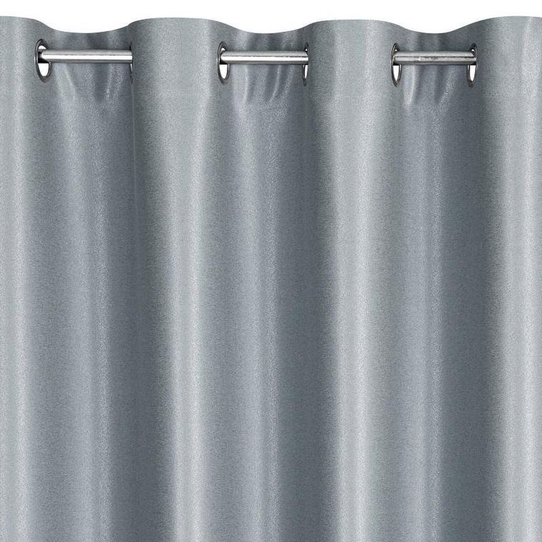 Eurofirany, zasłona zaciemniająca gotowa, Selina, 140-250 cm, szary