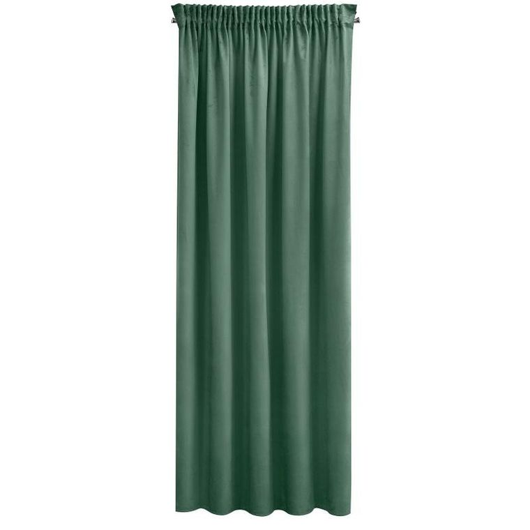 Eurofirany, zasłona zaciemniająca gotowa, Sibel,, na taśmie, 140-270 cm, miętowy