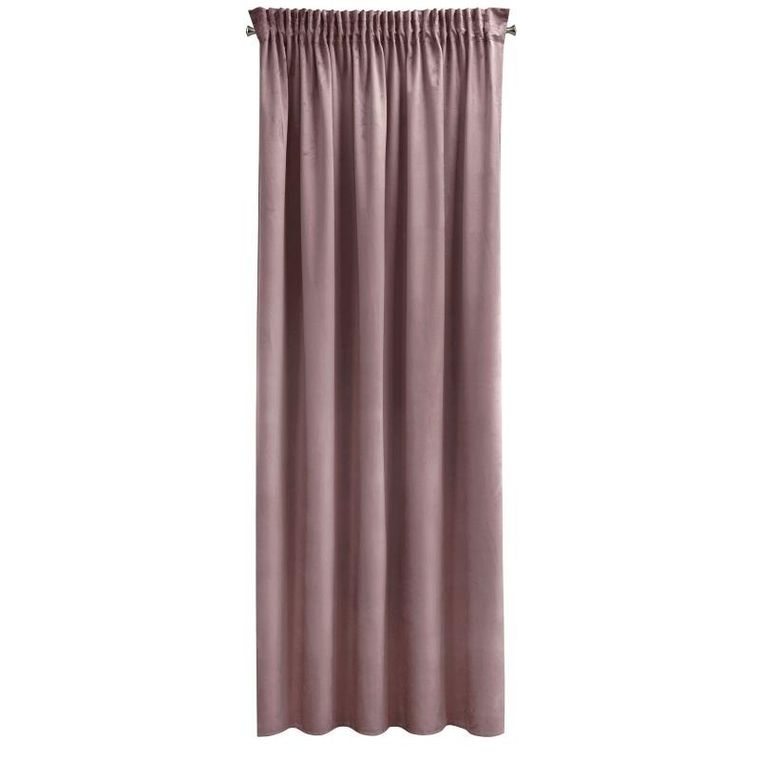 Eurofirany, zasłona zaciemniająca gotowa, Sibel, na taśmie, 140-270 cm, pudrowy