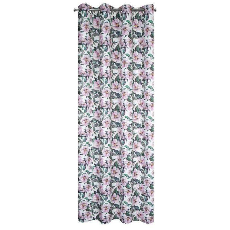 Eurofirany, zasłona zaciemniająca gotowa, Simona, 140-250 cm, biały