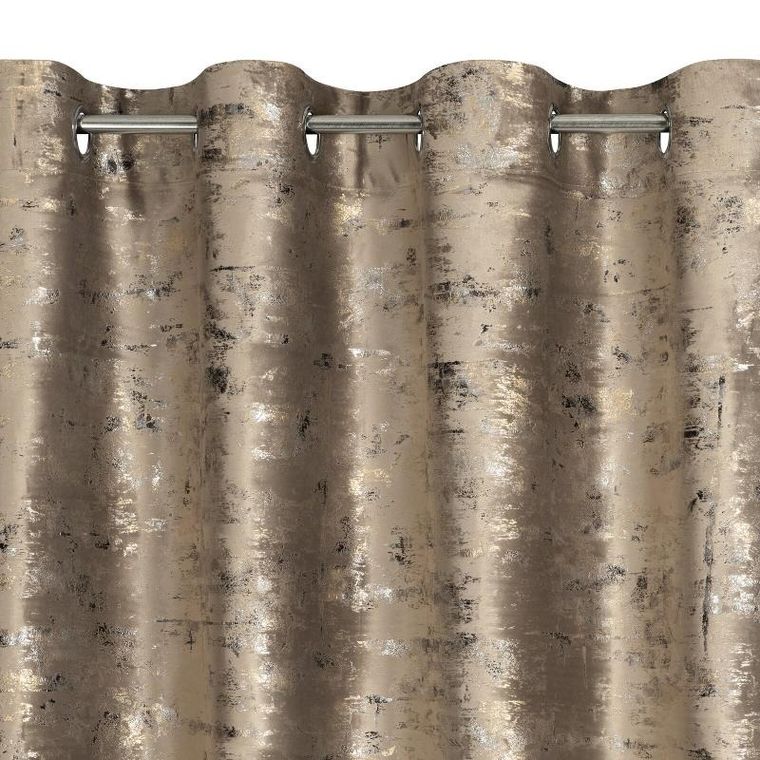 Eurofirany, zasłona zaciemniająca gotowa, Tami, 140-250 cm, brązowy