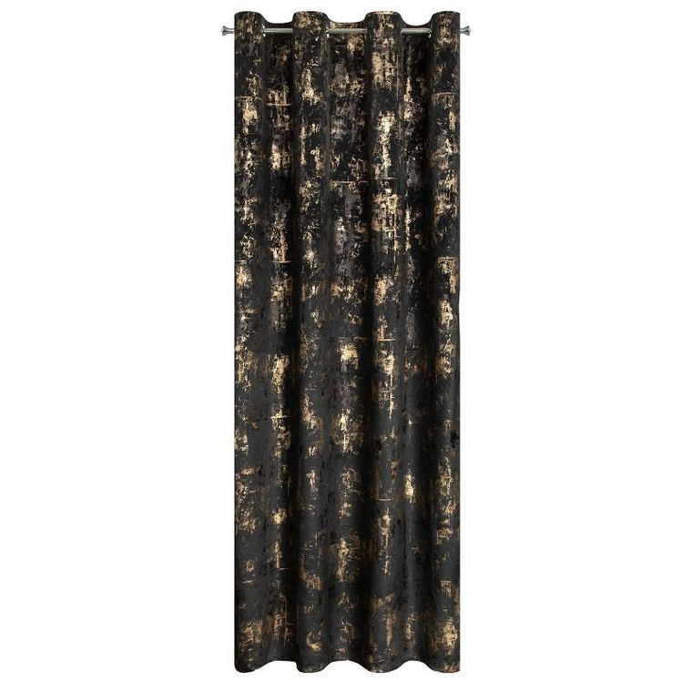 Eurofirany, zasłona zaciemniająca gotowa, Tonia, 140-250 cm, czarny