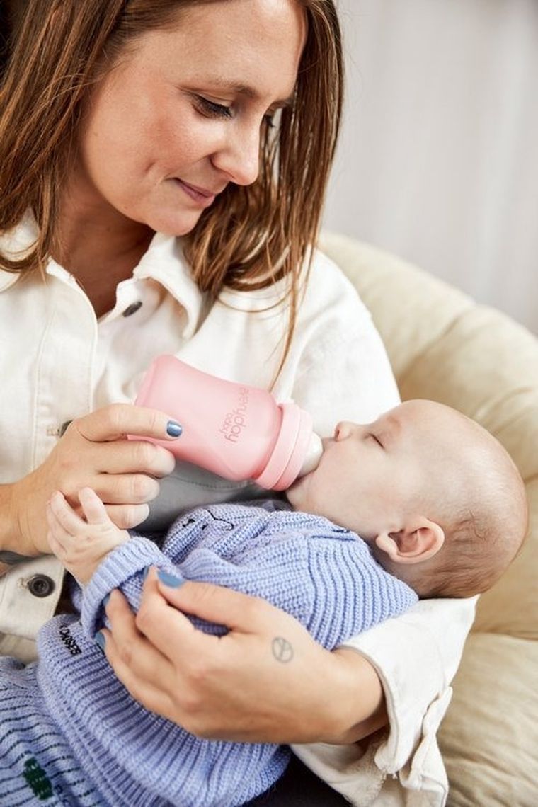 Everyday Baby, butelka szklana, różowa, 2m+, 150 ml