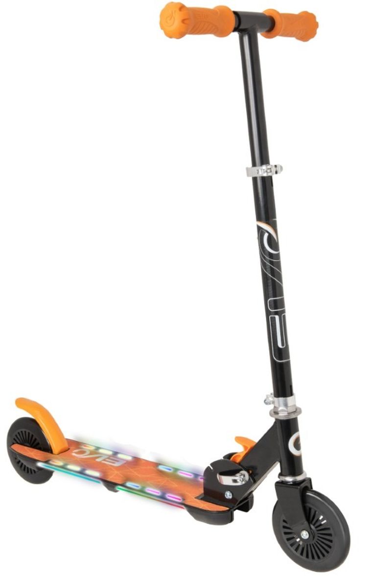 EVO, Light Flash, hulajnoga, pomarańczowa