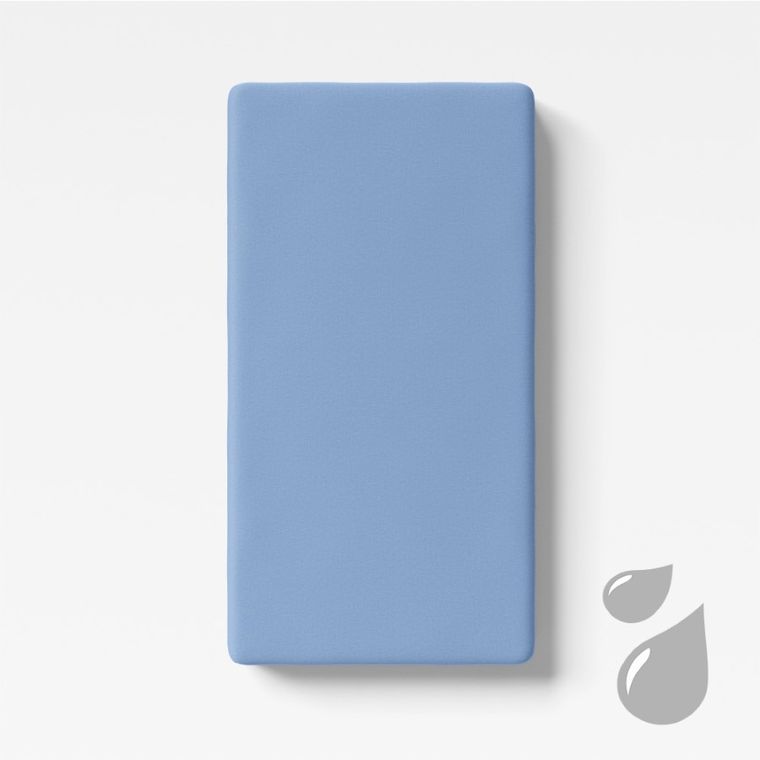 Ewa Klucze Eevi, prześcieradło nieprzemakalne, niebieskie, 120-60 cm