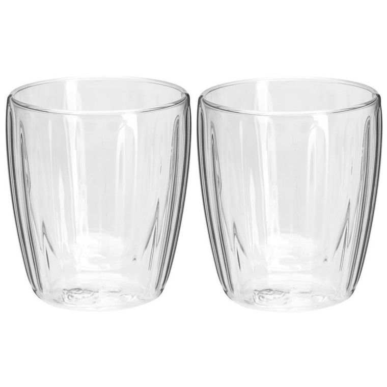 Excellent Electrics, szklanki termiczne, z podwójną ścianką, do kawy espresso, 120 ml, 2 szt.