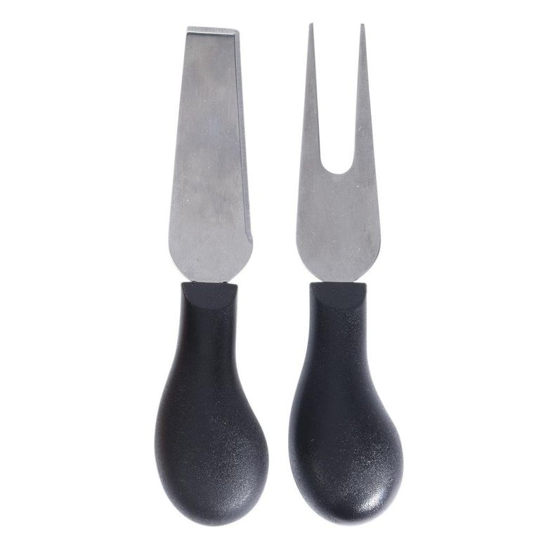 Excellent Houseware, bambusowa deska do serów + nóż i widelec