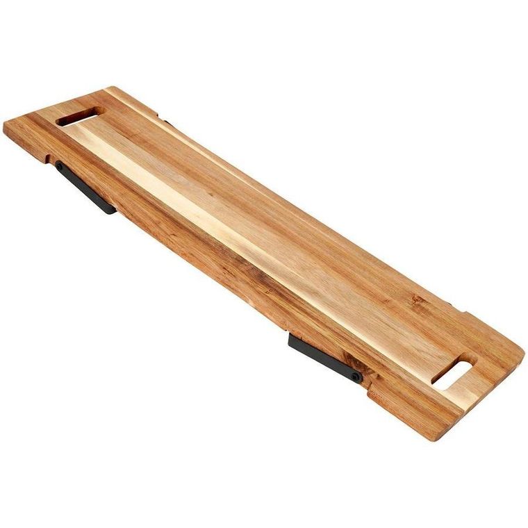 Excellent Houseware, drewniana deska do serwowania, na składanych nóżkach, 67.5-19,3-7.5 cm