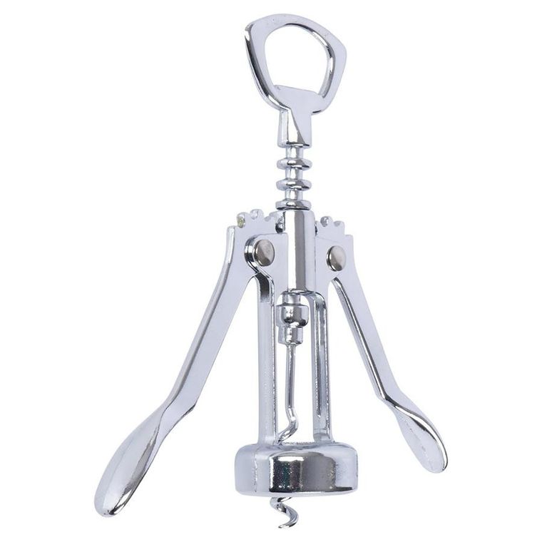 Excellent Houseware, korkociąg do wina, stalowy, 17 cm