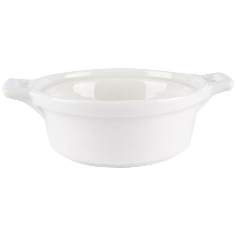 Excellent Houseware, miseczki do zapiekania, porcelanowe okrągłe, 3 szt., 130 ml