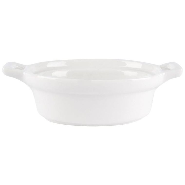 Excellent Houseware, miseczki do zapiekania porcelanowe owalne, 3 szt., 120 ml