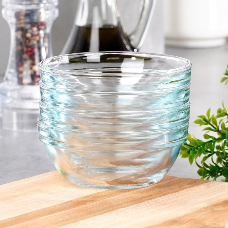 Excellent Houseware, miseczki szklane, 10,5 cm, 200 ml, 4 szt.