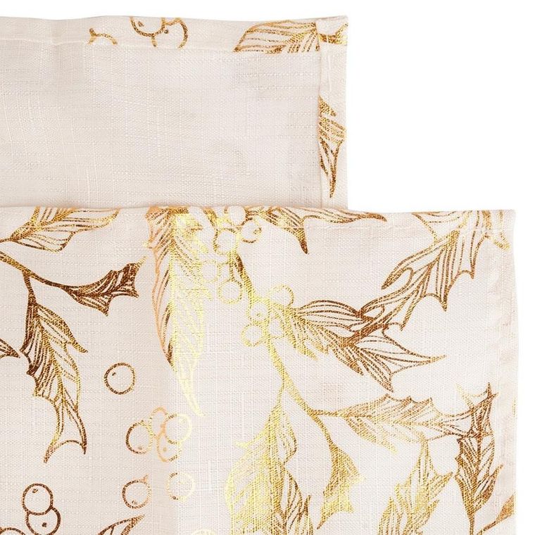 Excellent Houseware, obrus świąteczny plamoodporny, 220-150 cm