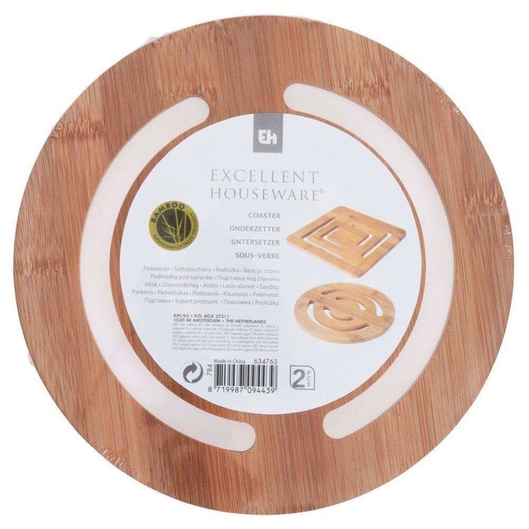 Excellent Houseware, podkładka bambusowa pod gorący garnek, 20 cm
