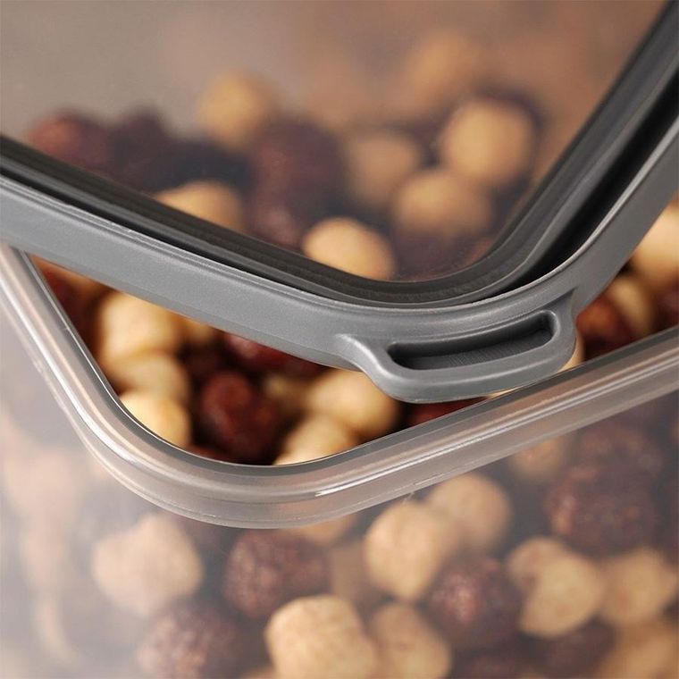 Excellent Houseware, pojemnik na produkty sypkie z pokrywką, 800 ml