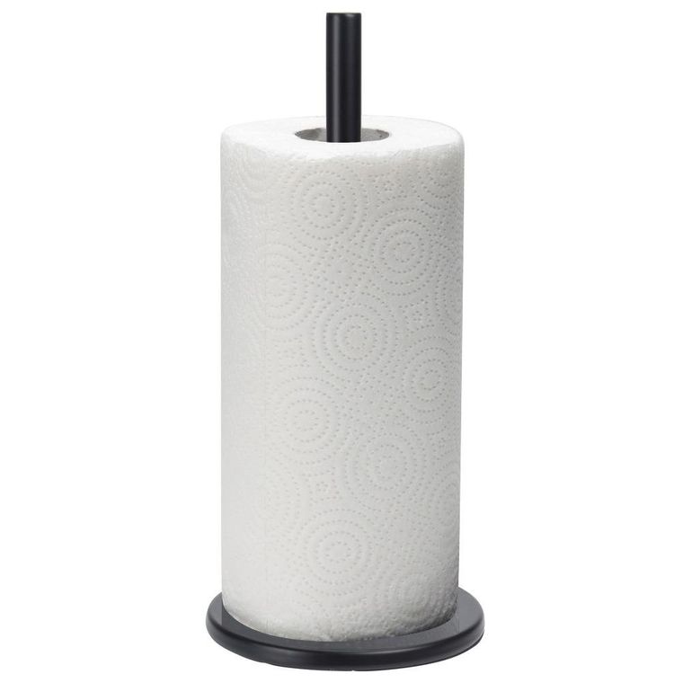 Excellent Houseware, stojak na ręczniki papierowe, czarny uchwyt