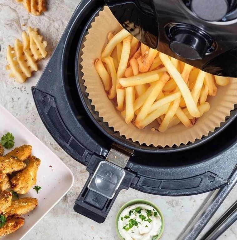 Extralink, Home, papierowe wkłady do frytkownicy, okrągłe, 16 cm, 50 szt.