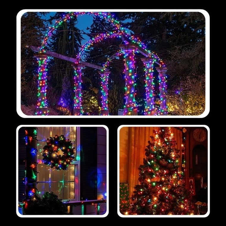 Extralink, lampki choinkowe, świąteczne, 21,7m, 300 LED, zewnętrzne, wewnętrzne, multikolor
