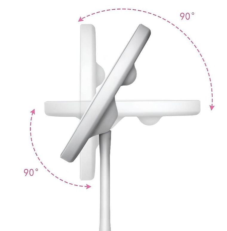 Extralink, Lifestyle, lusterko kosmetyczne, podświetlenie LED, białe