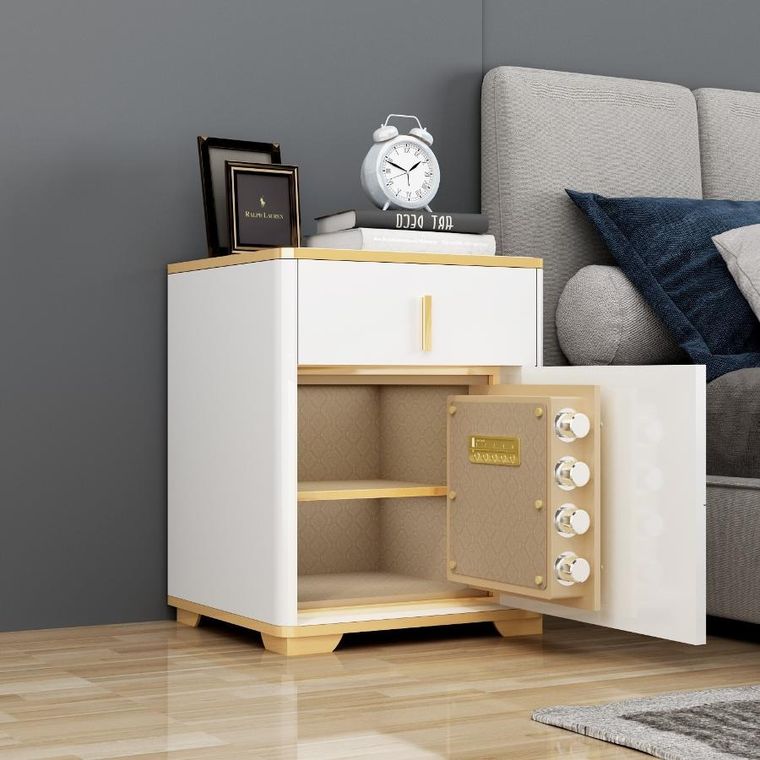 Extralink, Lock Star, sejf elektroniczny, szafka nocna z ładowaniem indukcyjnym