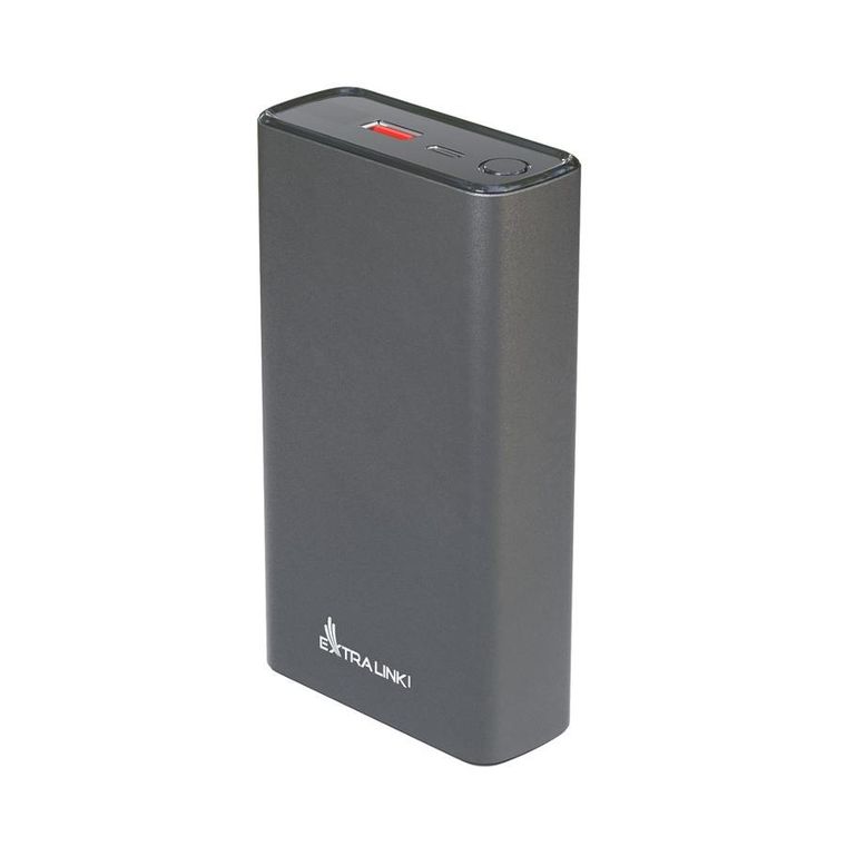 Extralink, powerbank, 45W PD, USB-C, 20000mAh, srebrny, EPB-126