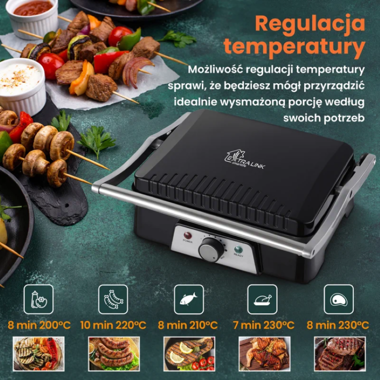 Extralink, Smart Life Electric Grill, grill elektryczny, 2000W, SJ-36