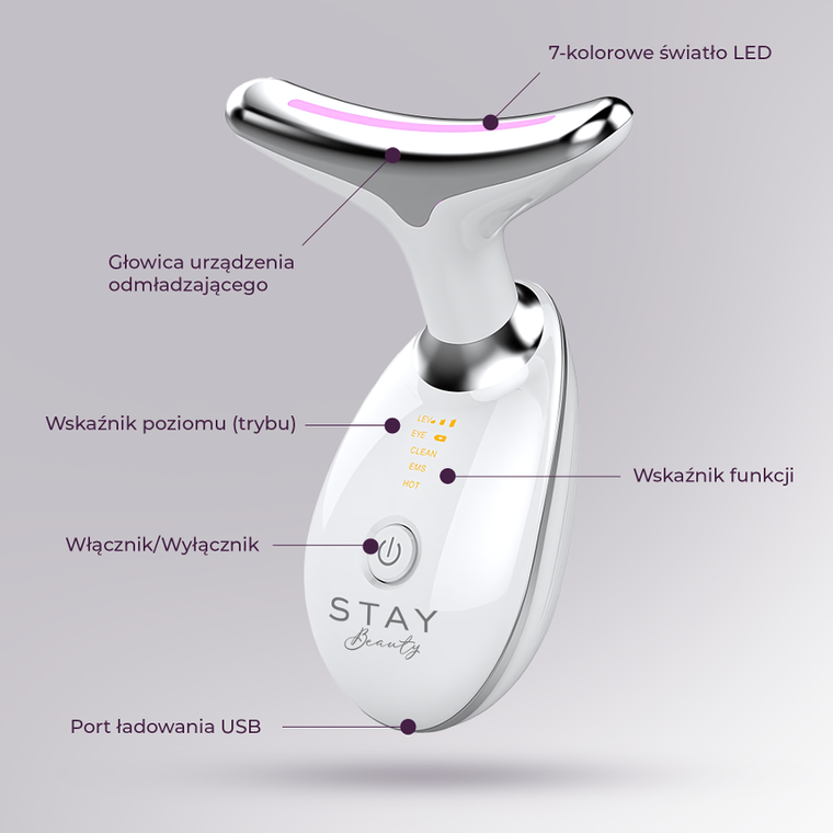 Extralink, Stay Beauty, S8, elektryczny masażer do szyi