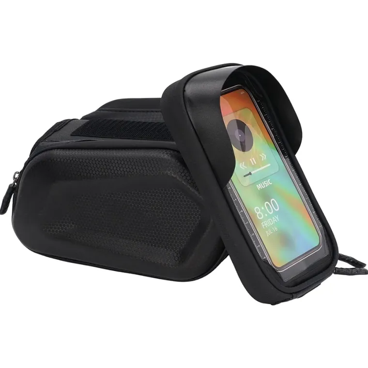 Extralink, torba rowerowa, sakwa na ramę z etui na telefon, wodoszczelna
