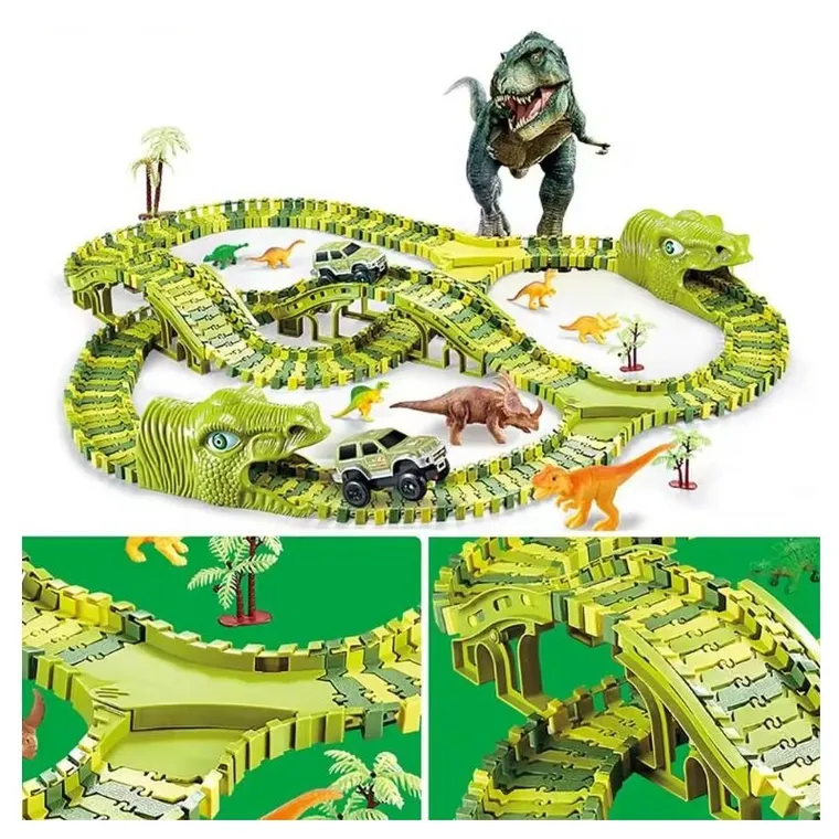 Extralink Toys, Dino Park, tor samochodowy z figurkami, 271 elementów