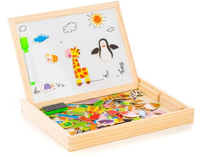 Extralink Toys, tablica dwustronna, magnetyczna, kredowa