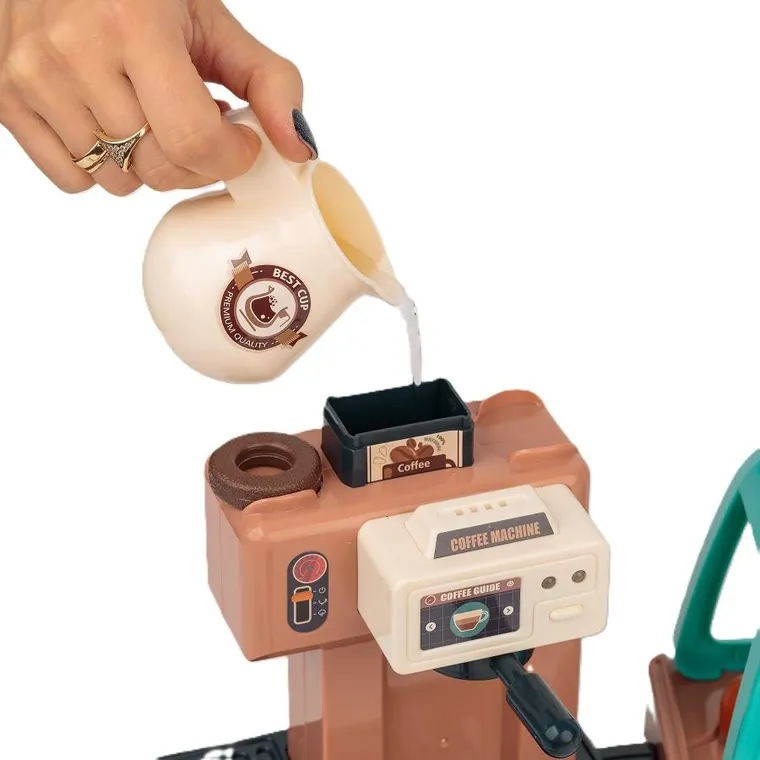 Extralink Toys, zestaw baristy, interaktywny, kawiarnia i cukiernia, 40 elementów