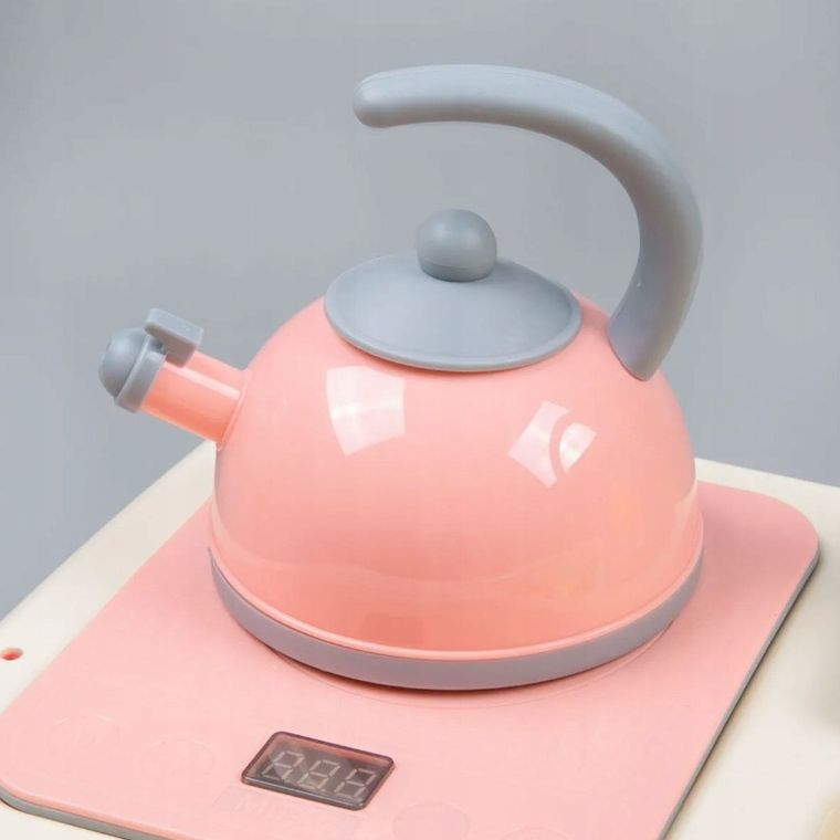 Extralink Toys, zlewozmywak z obiegiem wody, płyta indukcyjna, akcesoria kuchenne