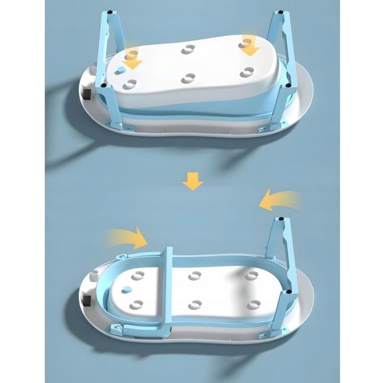 Extralink, wanienka z termometrem LED, niebieska