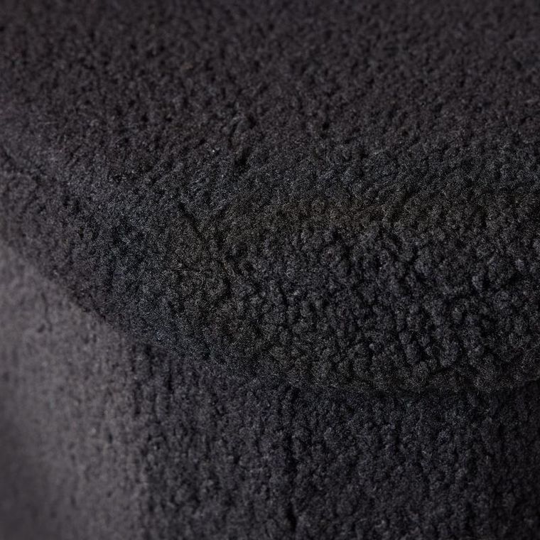 Factory, Moka, składana owalna ławka z tkaniny bouclé, 72-39 cm