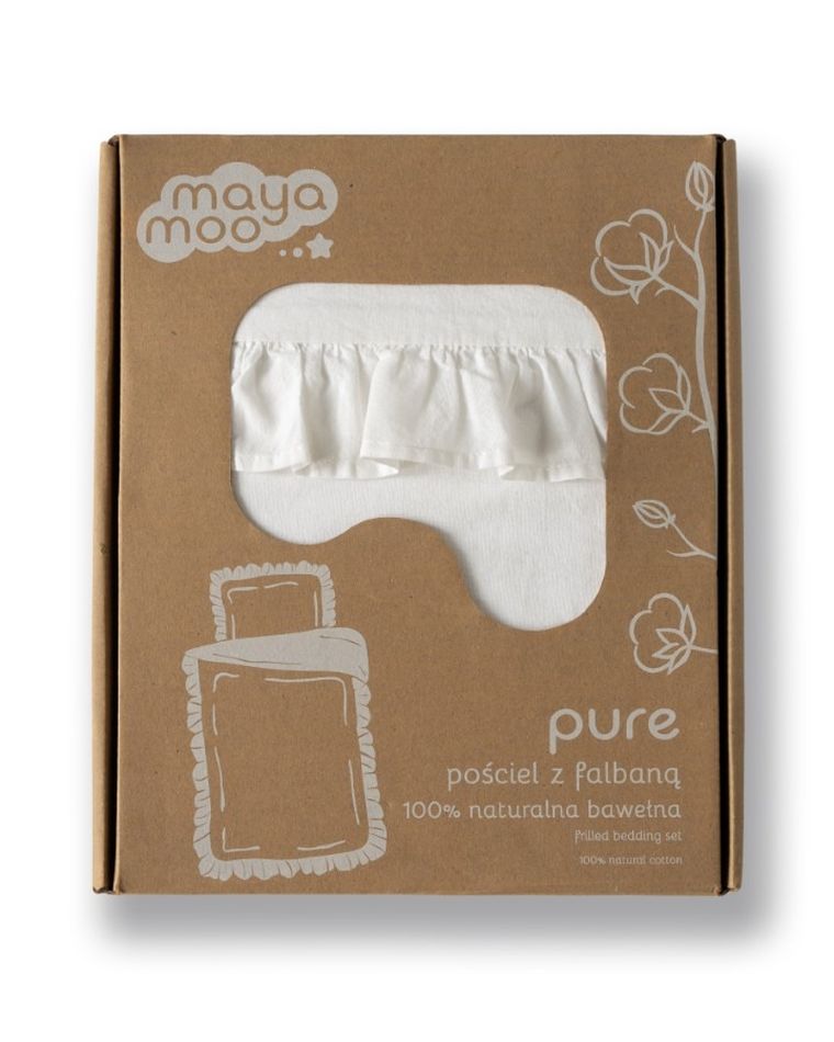 Falbanka, 2-częściowy komplet pościeli bawełnianej, 90-120 cm