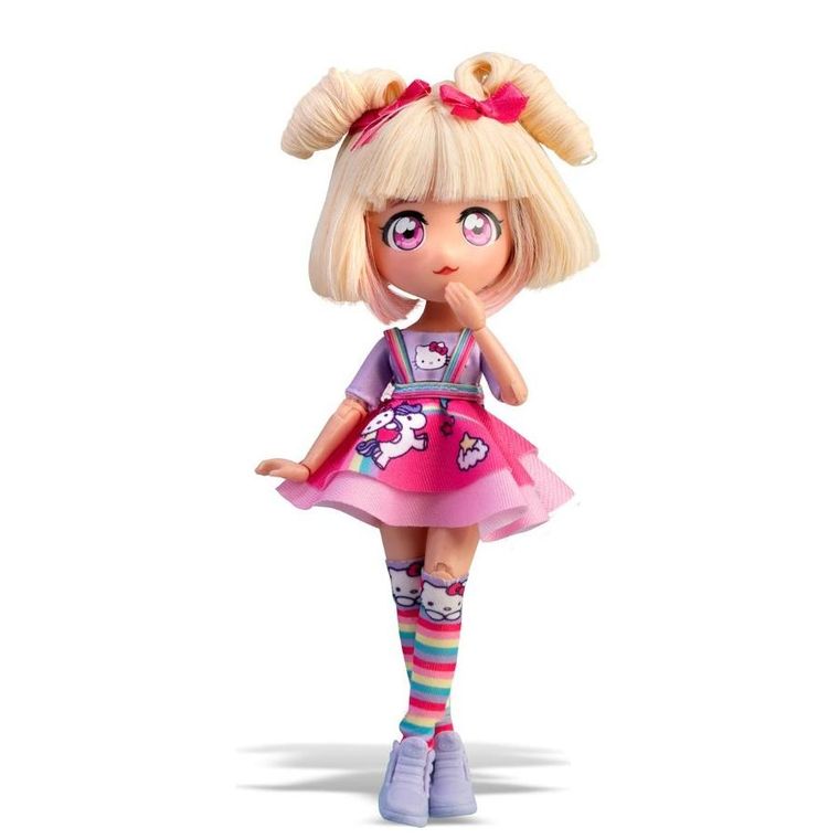 Famosa, Hello Kitty, lalka modowa, blond, 19,5 cm