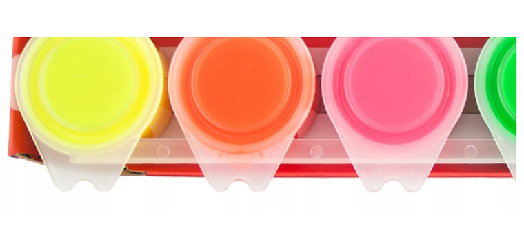 Farby tempera, fluorescencyjne, 6 kolorów, 15 ml