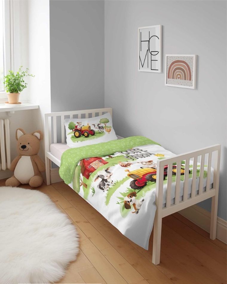 Farma, 2-częściowy komplet pościeli dziecięcej, 100-135 cm
