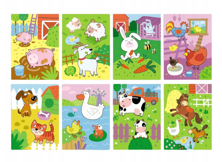 Farma. Malowanka wodna z markerem