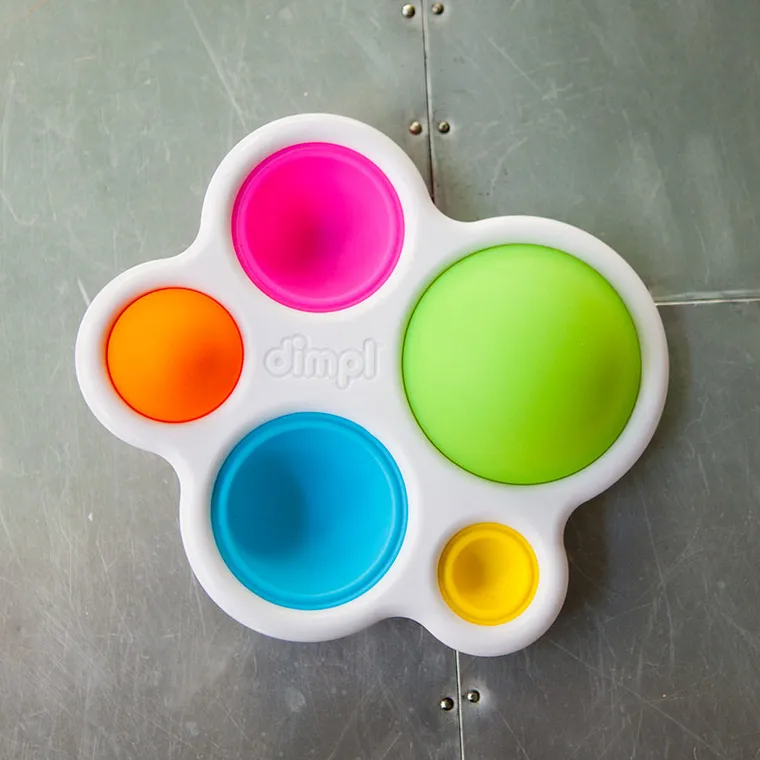 Fat Brain Toy Co, Bąbelki Dimpl, zabawka sensoryczna
