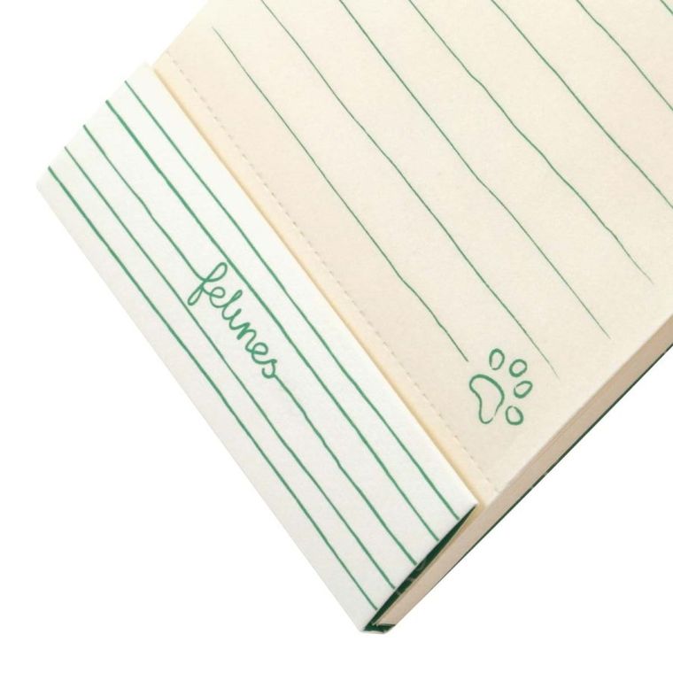 Felines, Koty, notes, Feline Fine, Bold Green, 1 szt.