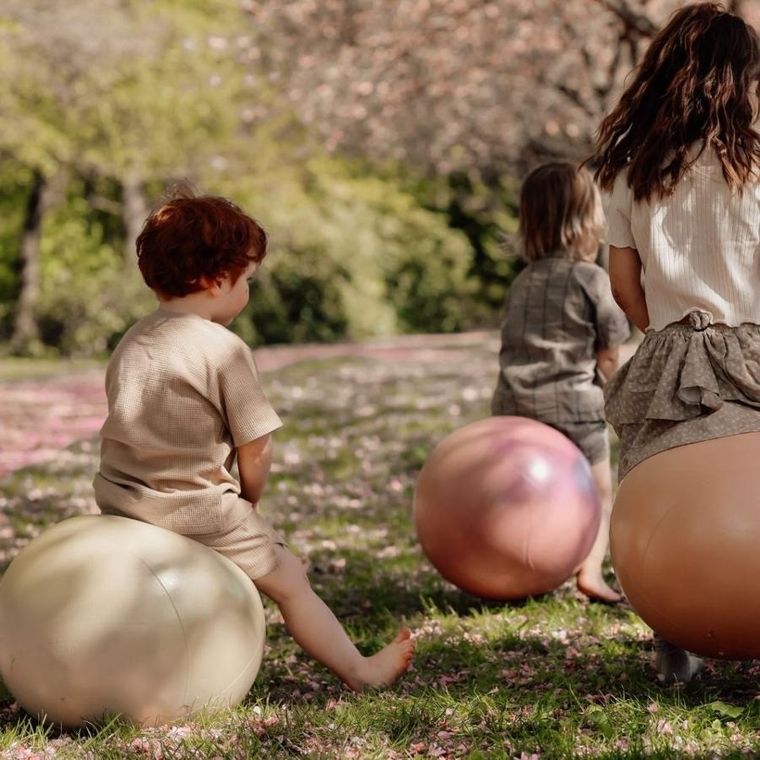 Find that Hippo, piłka do skakania, zielona