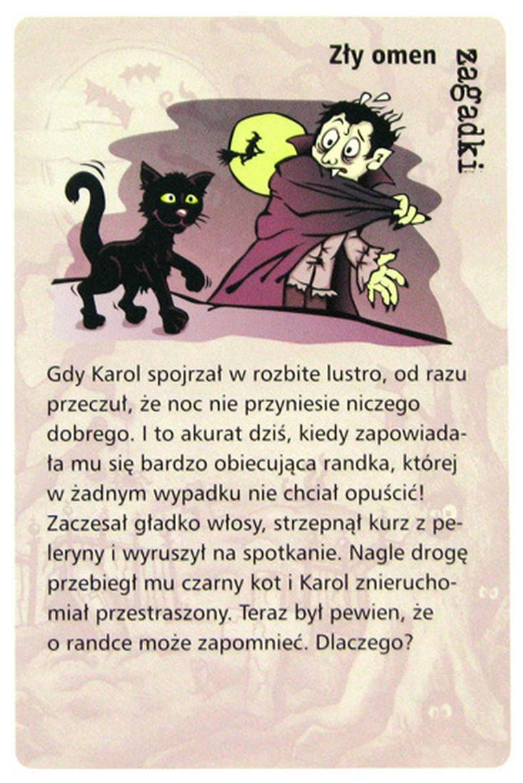 Fioletowe historie, 50 mistycznych zagadek, gra karciana