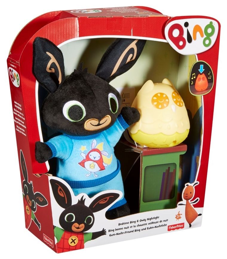 Fisher-Price, Bing, Bedtime Bing & Owly Nightlight, maskotka