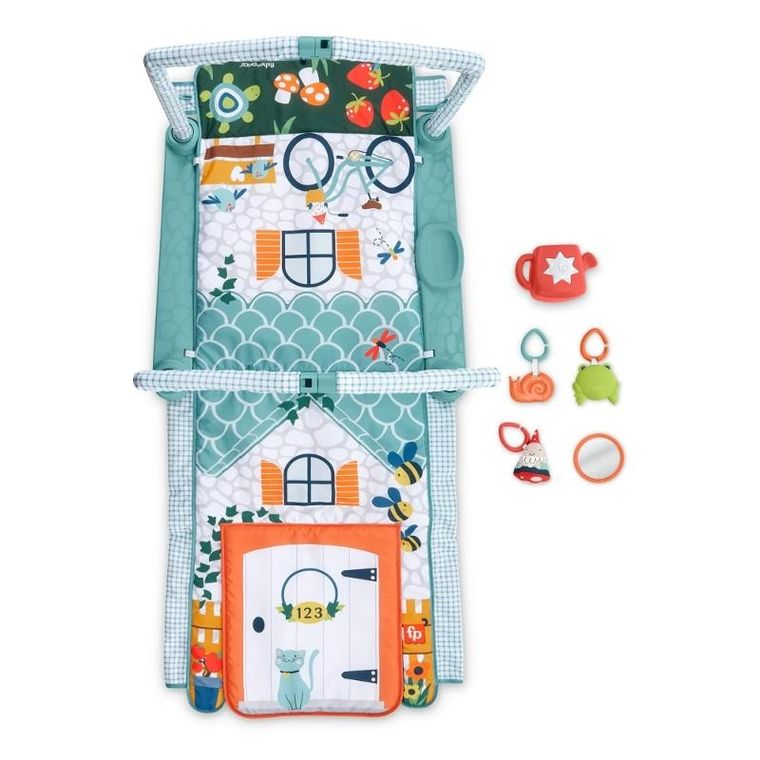 Fisher-Price, Domek Odkrywcy, mata edukacyjna 3w1 z dźwiękami