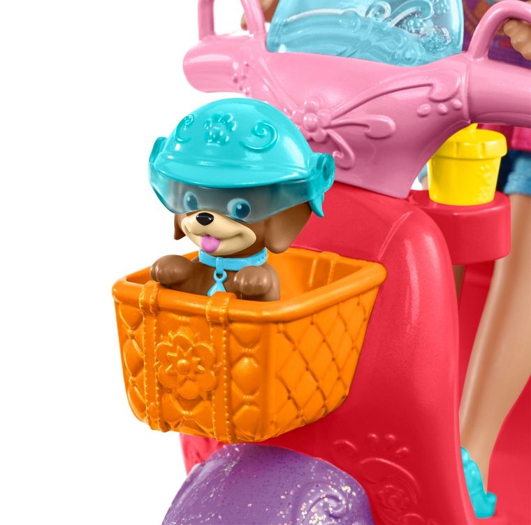 Fisher-Price, Dora poznaje świat, Przygoda na skuterze, zestaw z lalką i akcesoriami