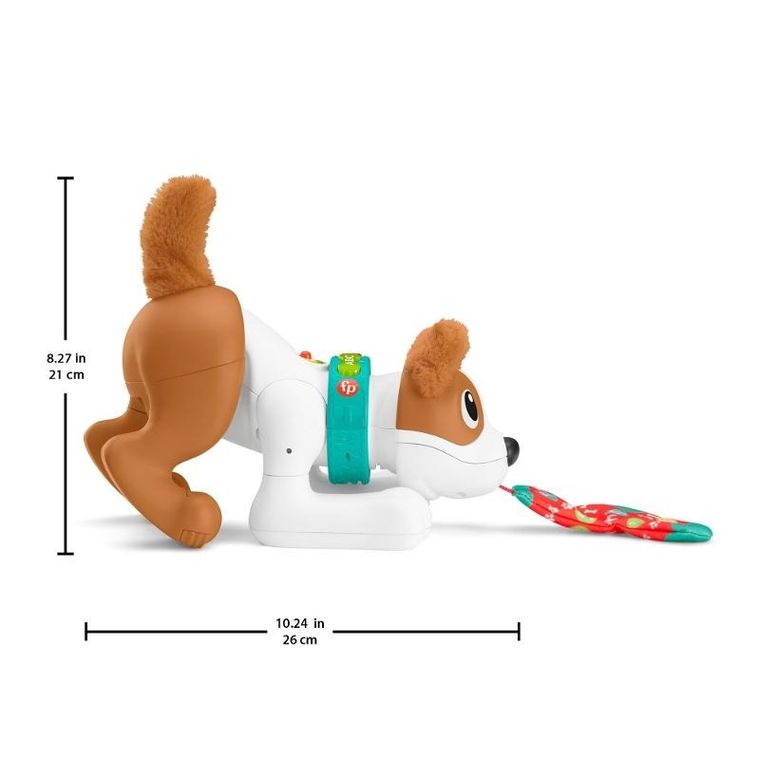Fisher-Price, Edukacyjny piesek "Raczkuj ze mną", zabawka interaktywna