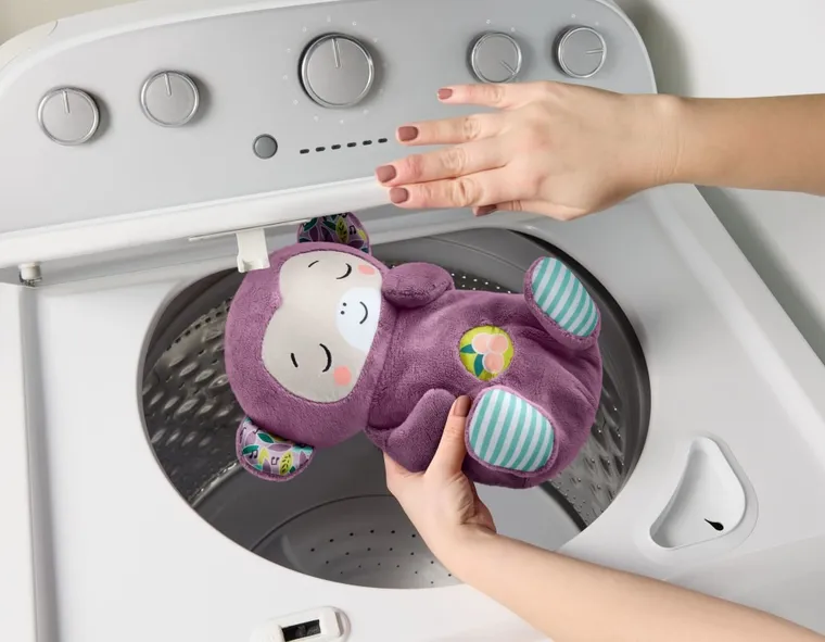 Fisher-Price, Fioletowa Małpka Usypianka-Przytulanka, oddychający uspokajacz