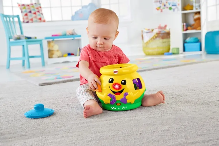 Fisher-Price, Garnuszek na klocuszek, zabawka edukacyjna