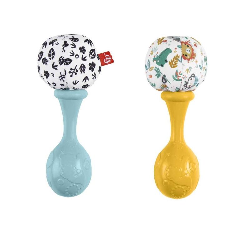 Fisher-Price, Grzechoczące marakasy, sensoryczna zabawka niemowlęca